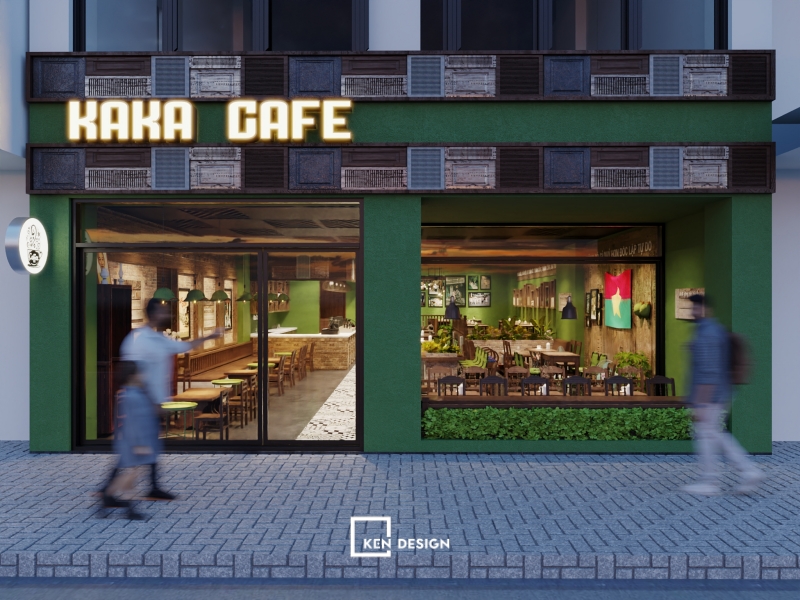 Thiết kế KAKA Cafe tại Hàn Quốc cực thu hút